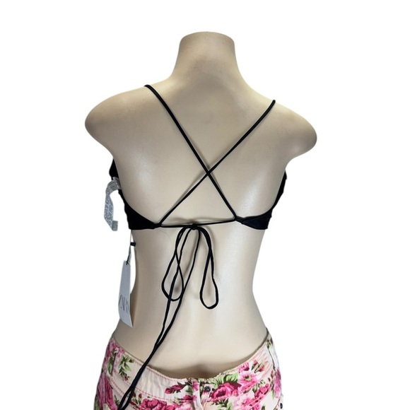 Zara . Black Crop Top - Picture 4 of 6